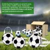 Aoriher 48 Pcs Sport Party Favor Bags 9.84x9.84'' Soccer Baseball Non Woven Sport Themed Party Goody Candy Bags for Sport Theme Party for Kids(Soccer) view 3