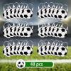 Aoriher 48 Pcs Sport Party Favor Bags 9.84x9.84'' Soccer Baseball Non Woven Sport Themed Party Goody Candy Bags for Sport Theme Party for Kids(Soccer) view 4