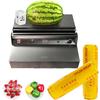 Commercial Film Wrapper Hand Wrapping Machine with 2 Roll 12Inch x 1312Feet PVC Plastic Cling Wrap Film for Packing and Storing Food, Reusable with Slide Cutter (E19+2 Roll Cling Wrap) view 1