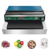 Commercial Film Wrapper Hand Wrapping Machine with 2 Roll 12Inch x 1312Feet PVC Plastic Cling Wrap Film for Packing and Storing Food, Reusable with Slide Cutter (SFN-450+2 Roll Cling Wrap) view 2