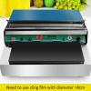 Commercial Film Wrapper Hand Wrapping Machine with 2 Roll 12Inch x 1312Feet PVC Plastic Cling Wrap Film for Packing and Storing Food, Reusable with Slide Cutter (SFN-450+2 Roll Cling Wrap) view 4