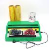 Commercial Film Wrapper Hand Wrapping Machine with 2 Roll 12Inch x 1312Feet PVC Plastic Cling Wrap Film for Packing and Storing Food, Reusable with Slide Cutter (B450+2 Roll Cling Wrap) view 2