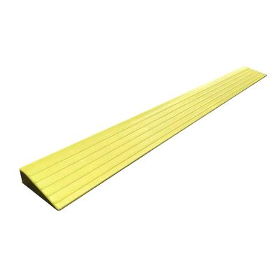 Non-Slip Wheelchair Ramp, Portable Threshold Ramp, 2-7cm Rise, for Indoor Or Outdoor, Bathroom, Doorways, Supermarkets Entrance, Garage Entrance (Color : Yellow, Size : 100x10x4cm)