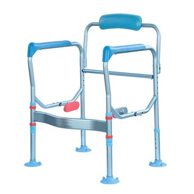 BRAGUE Toilet Shelf for The Elderly Toilet Handrail Shelf Bathroom Folding Grab Bar Adjustable Toilet Shelf Safety Guardrail for The Disabled Non-Slip Large Suction Cup