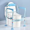 BRAGUE Toilet Shelf for The Elderly Toilet Handrail Shelf Bathroom Folding Grab Bar Adjustable Toilet Shelf Safety Guardrail for The Disabled Non-Slip Large Suction Cup view 2