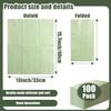 100 Pieces 3-ply Sage Green Napkins 13 x 15.7 Inches Guest Bathroom Napkins Dessert Napkins Disposable Hand Towels for Bathroom Wedding Birthday Party Paper Dinner Napkins view 2