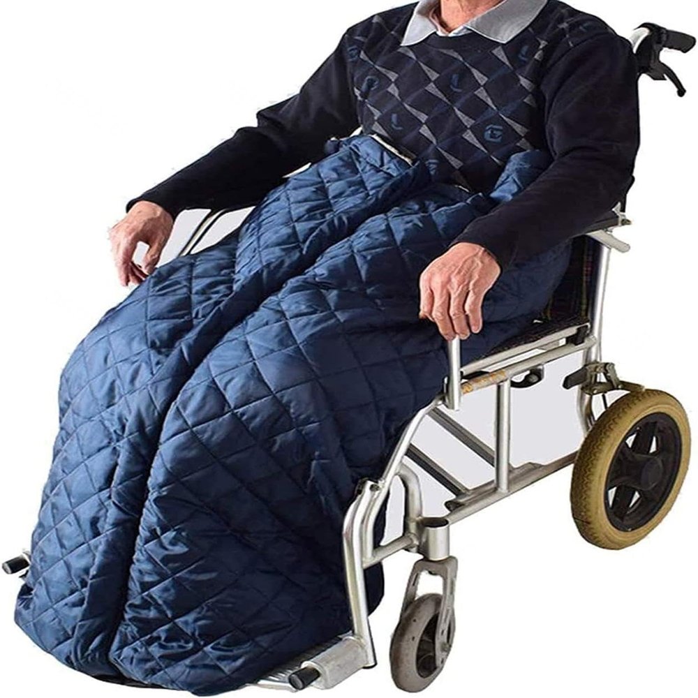 Adults Wheelchair Blanket, Waterproof Waterproof Fleece Lined Wheelchair Blanket Universal Wheelchair Accessory for Aged Patient