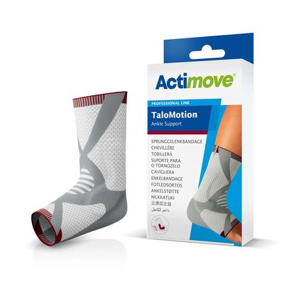Actimove Professional TaloMotion Ankle Support | Slip-On Compression Ankle Brace for Sprained Ankle, Achilles Tendonitis, Postoperative Care, & Lateral Ligament Injury | Unisex, White, Right, 2X-Large