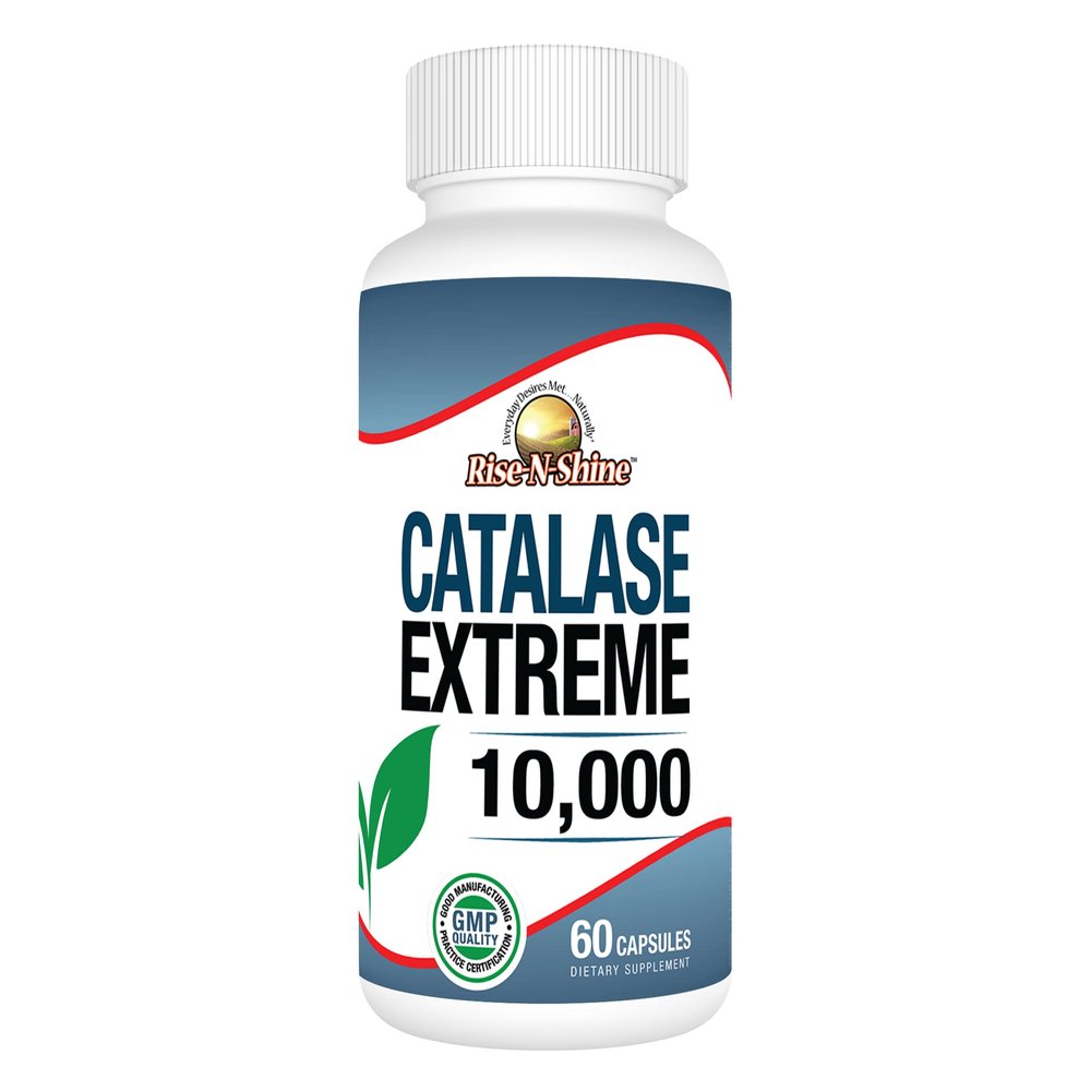 CATALASE EXTREME 10,000 Catalase Hair Supplement with Catalase, Saw Palmetto, FoTi, Biotin, PABA and More 60 Count