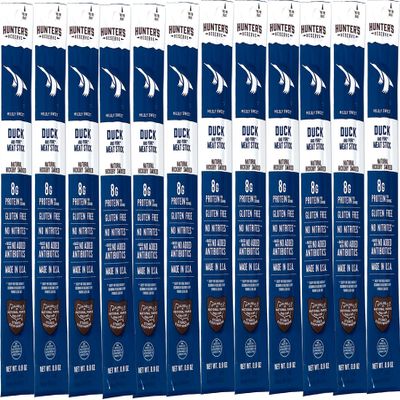 Hunter's Reserve - Exotic Meat Trail Sticks - Adventure You Can Taste - Wild Game Jerky Sticks (DUCK, 12 CT)