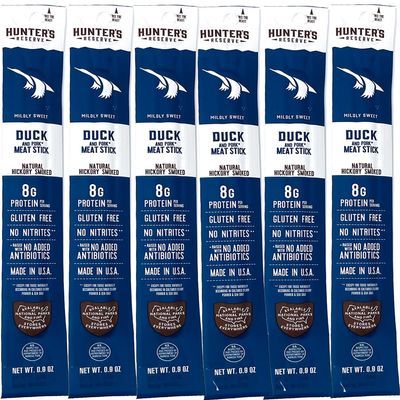 Hunter's Reserve - Exotic Meat Trail Sticks - Adventure You Can Taste - Wild Game Jerky Sticks (DUCK, 6 CT)