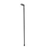 Treasure Gurus Silver Grenade Style Handle Metal Cane 2pc Steel Shaft Walking Hiking Stick Men Women U.S. Military Gift view 2