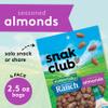 Snak Club Almonds with Hidden Valley Ranch Seasoning, Roasted Almonds, Gluten-Free and Kosher Snack, 2.5 oz Snack Bags, 6 Pack view 3