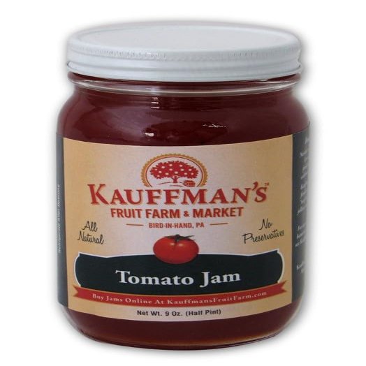 Kauffman Orchards Tomato Jam, All Natural, No Preservatives, 9 Oz. (Case of 12)
