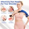 1 Pack Shoulder Heating Pad for Rotator Cuff - Heated Shoulder Wrap Brace for Mom Women and Men Pain Relief - 90Mins Auto-Off Heating Pad for Frozen Shoulder view 2