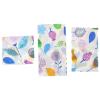 Kichvoe 3pcs Reusable Beeswax Food Wraps Organic Food Storage Cloths for Sandwiches Breads and Snacks Tear-resistant Non-sticky Floral Design view 1