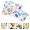 Kichvoe 3pcs Reusable Beeswax Food Wraps Organic Food Storage Cloths for Sandwiches Breads and Snacks Tear-resistant Non-sticky Floral Design view 4