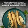 Pure Nutrition Triple Ginseng 650mg | 120 Caps | Complex for Men and Women | Highly Effective Combination of Red, American and Siberian Ginseng. Non GMO view 4