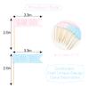12Pcs Gender Reveal Cupcake Toppers - Team Boy Team Girl Cupcake Toppers, Gender Reveal Decorations, Baby Shower Decorations, Pink or Blue view 2