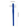 Beaupretty Denture Cleaning Brush Double Heads Portable Small Toothbrush for Travel Ergonomic Soft Bristles 4.33 Inch Compact Manual Dental Brush view 3