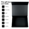 Aimyoo Galaxy Black Collapsible Gift Box with Magnetic Closure Lids 10.5x7x3 in, Medium Bridesmaid Groomsman Proposal Boxes, Rectangle Present Box for Graduation Birthday Storage (1 Pack) view 4