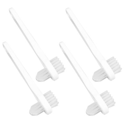 Beaupretty Small Double Heads Denture Toothbrush Portable Denture Cleaning Brush Ergonomic Design for Gentle Gum Care Travel Use