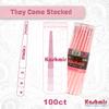 Kashmir Pink Pre Rolled Cones King Size  100 Count Stylish Pink Rolling Papers with Filter Tips  Vegan-Friendly, Dye-Safe, Slow Burn, 108mm Pre Rolls  Easy Fill, Bulk Pack view 3