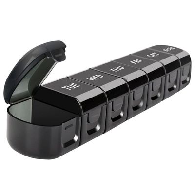 Weekly Medicine Organizer Detachable Travel Case for Pills Compartment Portable Medication Holder Easy Use Design Material for Business and Travel
