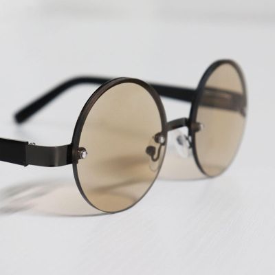 TZUFA Reading Glasses Men Metal Frame Retro Round Metal Readers with Cases, 1.00 1.50 2.00 2.50 3.00 3.50 4.00 (Color : Brown, Size : 3.00x)