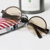 TZUFA Reading Glasses Men Metal Frame Retro Round Metal Readers with Cases, 1.00 1.50 2.00 2.50 3.00 3.50 4.00 (Color : Brown, Size : 3.00x) view 3