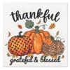 60 Pieces Thanksgiving Paper Napkins Thanksgiving Luncheon Napkins Fall Pumpkin Party Napkins Thankful Disposable Napkins for Fall Party Tableware Family Dinner, 6.5 x 6.5 Inch view 1
