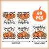 60 Pieces Thanksgiving Paper Napkins Thanksgiving Luncheon Napkins Fall Pumpkin Party Napkins Thankful Disposable Napkins for Fall Party Tableware Family Dinner, 6.5 x 6.5 Inch view 2