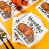 60 Pieces Thanksgiving Paper Napkins Thanksgiving Luncheon Napkins Fall Pumpkin Party Napkins Thankful Disposable Napkins for Fall Party Tableware Family Dinner, 6.5 x 6.5 Inch view 3