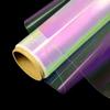 1 Roll 50ft Iridescent Cellophane Roll, iridescent wrapping paper, Holographic Cellophane Wrap Roll, cellophane wrap for Gift Baskets Flower Crafts Candy Gifts Wrapping Paper, 50' Long x 17" Wide view 1