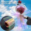 1 Roll 50ft Iridescent Cellophane Roll, iridescent wrapping paper, Holographic Cellophane Wrap Roll, cellophane wrap for Gift Baskets Flower Crafts Candy Gifts Wrapping Paper, 50' Long x 17" Wide view 2
