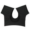 NSQFKALL Ladies' Solid Color Small Cloth Underarm Sweat Proof Breathable Absorbent Pad Cotton (Black, S) view 1