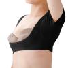 NSQFKALL Ladies' Solid Color Small Cloth Underarm Sweat Proof Breathable Absorbent Pad Cotton (Black, S) view 2