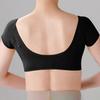 NSQFKALL Ladies' Solid Color Small Cloth Underarm Sweat Proof Breathable Absorbent Pad Cotton (Black, S) view 3