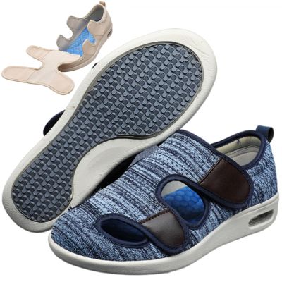 bumuam Diabetic Shoes for Elderly Men,Outdoor Walking Sneakers Orthopedic Lightweight Comfy Casual Slippers for Elderly Swollen Feet Arthritis RecoveryMen 8.5/Women 9.5