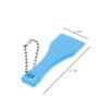 10 Pieces Lottery Ticket Scraper Lottery Ticket Scratcher Sticker Label Remover Plastic Small Scraper Shovel Shape Lottery Scratcher Lottery Scraper with Keychain, Blue view 2