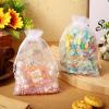 100 Pcs Wedding Favor Bags Mesh Thank You Gift Bags with Drawstring Sheer Mesh Organza Wedding Thank You Gifts Bag for Guests Goodie Jewelry Candy for Bridal Shower, Anniversary(5 x 7 Inch,White) view 3