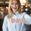 mnmoom Medical Alert Bracelets for Women Stainless steel Heart Medical ID bracelets with Free Engraving (Multi Layer chain-Steel/TYPE 1 DIABETES) view 3