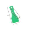 10 Pieces Lottery Ticket Scraper Lottery Ticket Scratcher Sticker Label Remover Plastic Small Scraper Shovel Shape Lottery Scratcher Lottery Scraper with Keychain, Green view 2