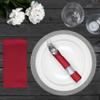AMERICAN HOMESTEAD Burgundy Paper Dinner Napkins  100 Pack Linen-Like Disposable Napkins for Weddings, Parties & Restaurants  Large 15.75" x 15.75" Premium Table Napkins view 2