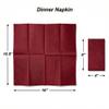 AMERICAN HOMESTEAD Burgundy Paper Dinner Napkins  100 Pack Linen-Like Disposable Napkins for Weddings, Parties & Restaurants  Large 15.75" x 15.75" Premium Table Napkins view 3