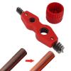 Copper Pipe Cleaner Reamer with Brush and Chamferer Kit Handle for Pipe Installation, Cleaning, Polishing, Paint and Rust Removal view 4