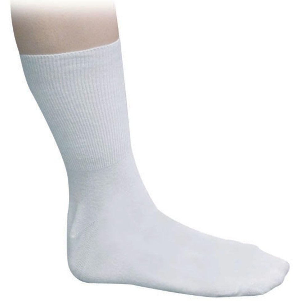 PEPPY FEET Support Socks - Great for Diabetics - White, MEDIUM Size