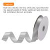 MECCANIXITY 1 inch 25 Yard Wide Satin Ribbon Grosgrain Solid Silk Wedding Bouquet Ribbon for Valentine's Day Gift Wrapping Cake Box Bows, Grey view 3