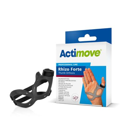 Actimove Professional Line Rhizo Forte Thumb Brace, Left, Black, Medium