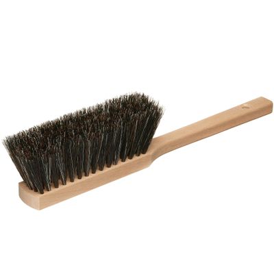 14.2" Hand Broom Soft Bristles Cleaning Brush, Dusting Brush with Wooden Handle, Clothes Brush, Handheld Car Broom, Long Counter Dust Brush, Bench Brush